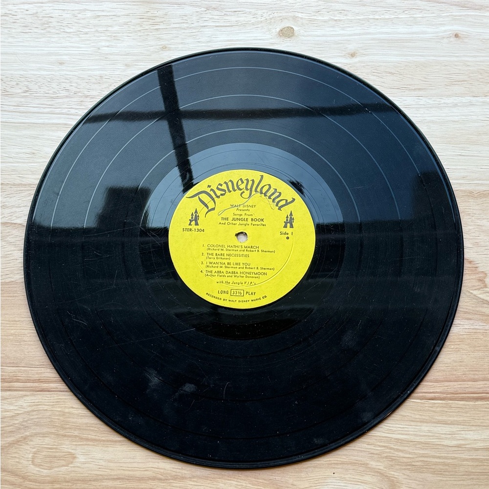 Disneyland The Jungle Book Vinyl Record